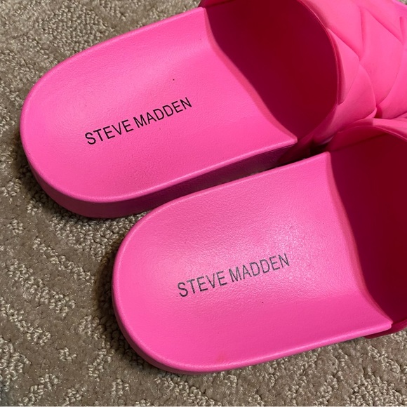 {Steve Madden} Soulful Slide Sandals- Pink- Size 5 - Picture 7 of 16